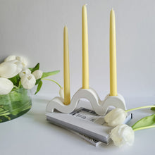 Load image into Gallery viewer, Wavy Triple Candle Holder