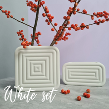 Load image into Gallery viewer, Set of 2 Textured Vases