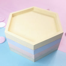 Load image into Gallery viewer, Set of Pastel Hexagon Coasters