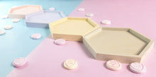 Load image into Gallery viewer, Set of Pastel Hexagon Coasters