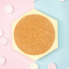 Load image into Gallery viewer, Set of Pastel Hexagon Coasters