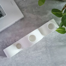 Load image into Gallery viewer, Wavy Triple Candle Holder