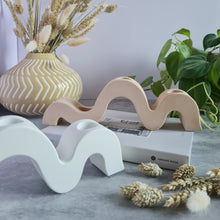 Load image into Gallery viewer, Wavy Triple Candle Holder