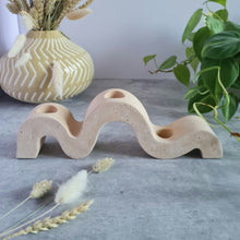 Load image into Gallery viewer, Wavy Triple Candle Holder