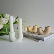 Load image into Gallery viewer, U Shaped Double Candle Holder