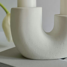 Load image into Gallery viewer, U Shaped Double Candle Holder