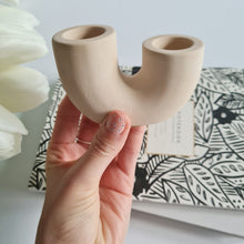 Load image into Gallery viewer, U Shaped Double Candle Holder