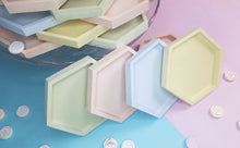 Load image into Gallery viewer, Set of Pastel Hexagon Coasters
