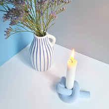 Load image into Gallery viewer, Pastel Knot Candlestick Holder