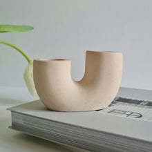 Load image into Gallery viewer, U Shaped Double Candle Holder
