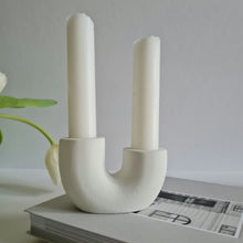 Load image into Gallery viewer, U Shaped Double Candle Holder
