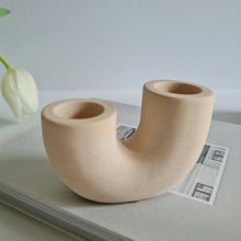 Load image into Gallery viewer, U Shaped Double Candle Holder
